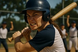 Women's Baseball World Cup players warming up on a sunlit baseball field