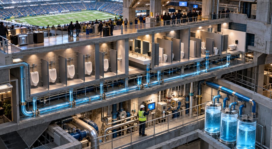 Water Conservation Beneath The Stadium